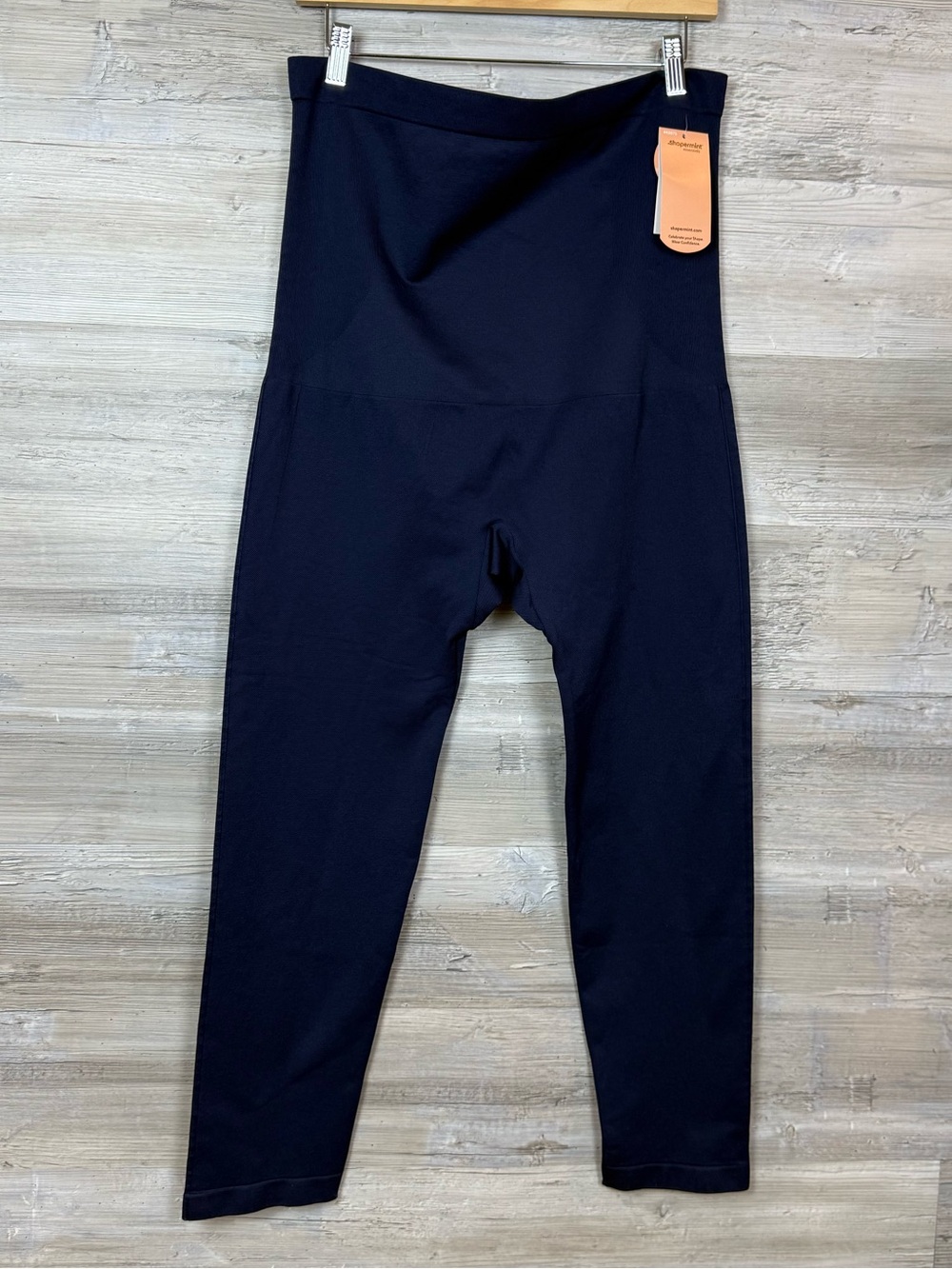 NWT Shapermint High Waisted Shaping Leggings Navy Blue 4XL Plus Size